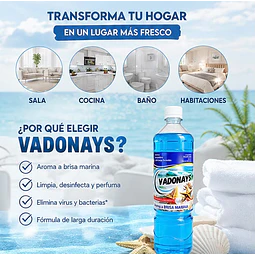 Limpia Pisos Aroma Brisa Marina Vadonays 900ml