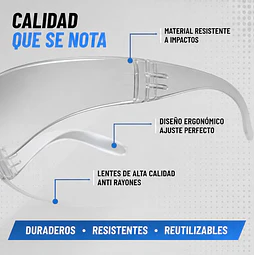Lentes De Seguridad Claro Dreier / 1 Unidad