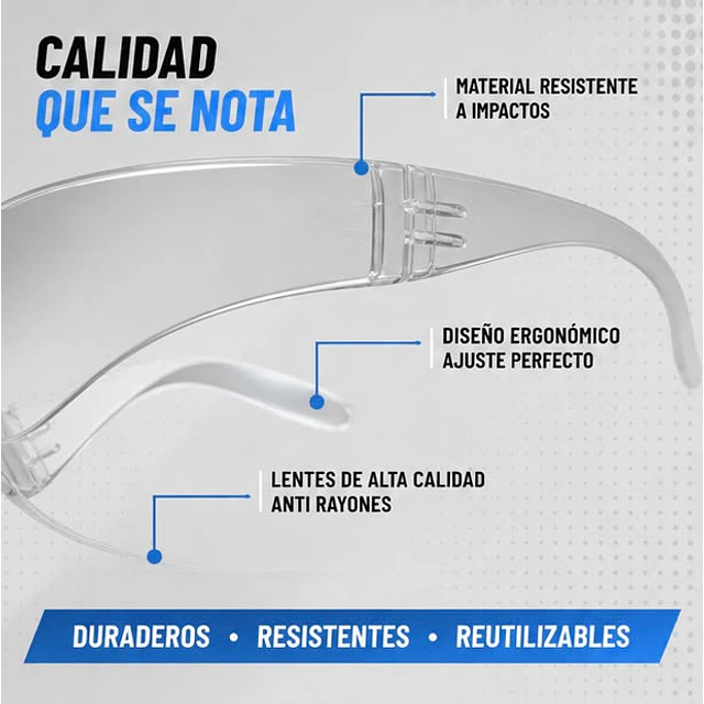Lentes De Seguridad Claro Dreier / 1 Unidad