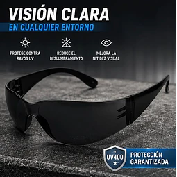 Lentes De Seguridad Negros Dreier / 1 Unidad