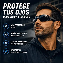 Lentes De Seguridad Negros Dreier / 1 Unidad