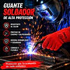 Guante De Soldador Rojo Descarne - Certificado