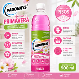 Limpia Pisos Aroma Primavera Vadonays 1800ml