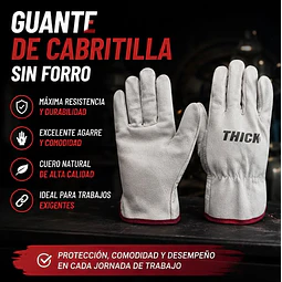 Guantes De Trabajo Cabritilla Certificado 1 Par