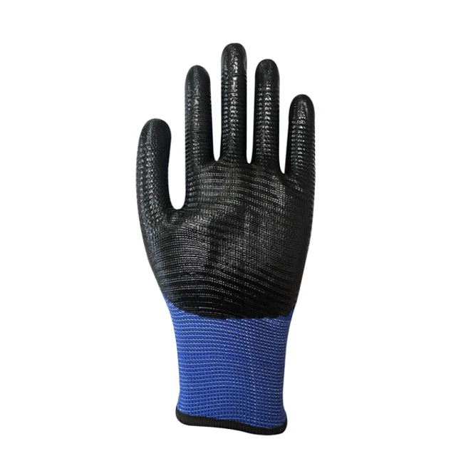 Guante Nitrilo Rugoso Talla 9 - 1 Par 