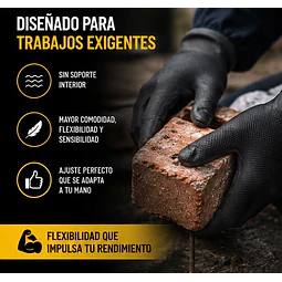 Guantes De Albañil De Latex, Albañil Reforzado -1 Par V-a