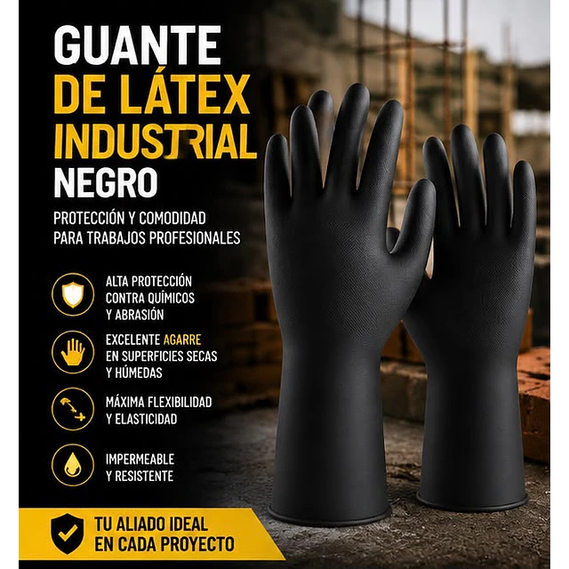 Guantes De Albañil De Latex, Albañil Reforzado -1 Par V-a