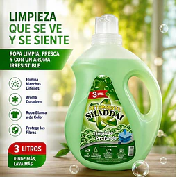 Detergente Liquido Concentrado Shaddai 3 Litros