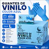 Guante Vinilo Azul Sin Polvo Box de 1000 Unidades Variedades Adonays