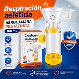 Aerocámara Pediatrica Cranberry 180ml