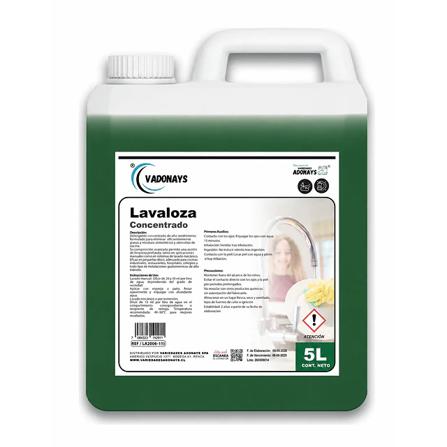 Lavalozas Concentrado Vadonays 5 Litros