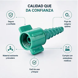 Niple Conector Oxigeno Universal 1 Unidad