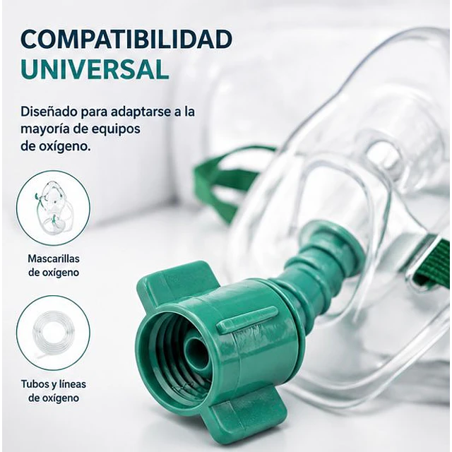 Niple Conector Oxigeno Universal 1 Unidad