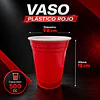 50 Vasos Plasticos Desechables Color Rojo 16oz / 500c