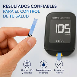 Cinta Glicemia Tiras Freestyle Optium 25 Unidades