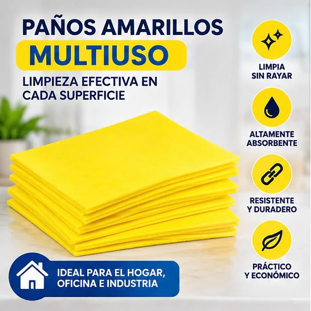 Paño Amarillo Multiuso 1 Unidad