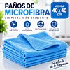 Paños De Limpieza De Microfibra Celeste 1 Unidad