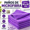 Paños De Limpieza De Microfibra Morado 1 Unidad