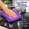 Paños De Limpieza De Microfibra Morado 1 Unidad