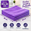 Paños De Limpieza De Microfibra Morado 1 Unidad
