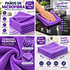 Paños De Limpieza De Microfibra Morado 1 Unidad
