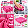 Paños De Limpieza De Microfibra Rosado 1 Unidad