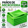 Paños De Limpieza De Microfibra Verde 1 Unidad