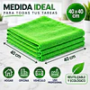 Paños De Limpieza De Microfibra Verde 1 Unidad