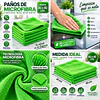Paños De Limpieza De Microfibra Verde 1 Unidad