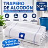Trapero de Algodón con Ojal Blanco 1 Unidad