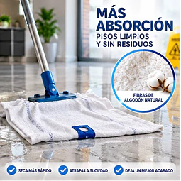 Trapero de Algodón con Ojal Blanco 1 Unidad