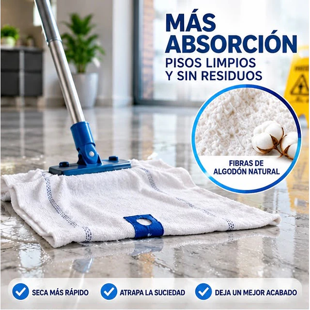 Trapero de Algodón con Ojal Blanco 1 Unidad