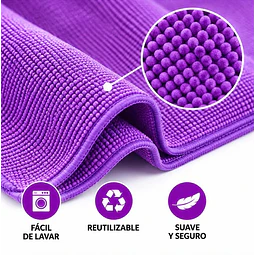 Trapero de Microfibra con Ojal Morado 1 Unidad