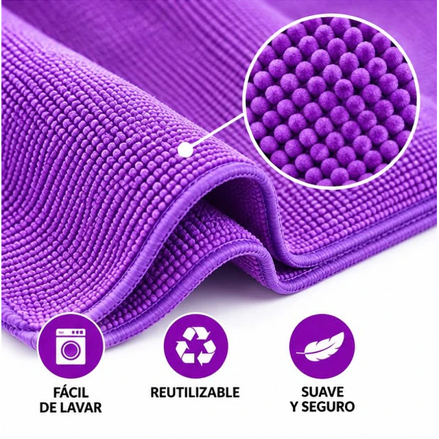 Trapero de Microfibra con Ojal Morado 1 Unidad
