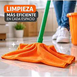 Trapero de Microfibra con Ojal Naranjo 1 Unidad