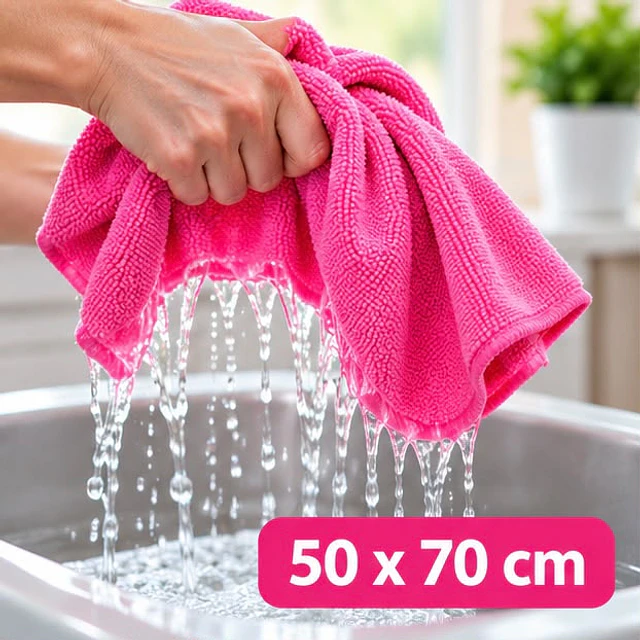 Trapero de Microfibra con Ojal Rosado 1 Unidad