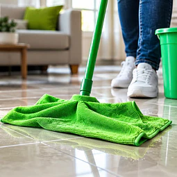 Trapero de Microfibra con Ojal Verde 1 Unidad