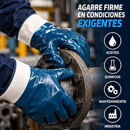 Guante Nitrilo Puño Seguridad 1 Par