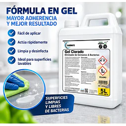 Cloro Gel Alto Poder Vadonays 5 Litros