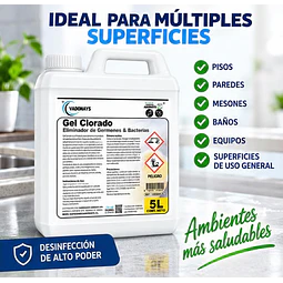 Cloro Gel Alto Poder Vadonays 5 Litros