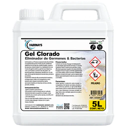 Cloro Gel Alto Poder Vadonays 5 Litros