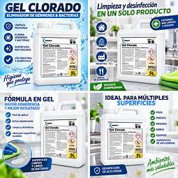 Cloro Gel Alto Poder Vadonays 5 Litros