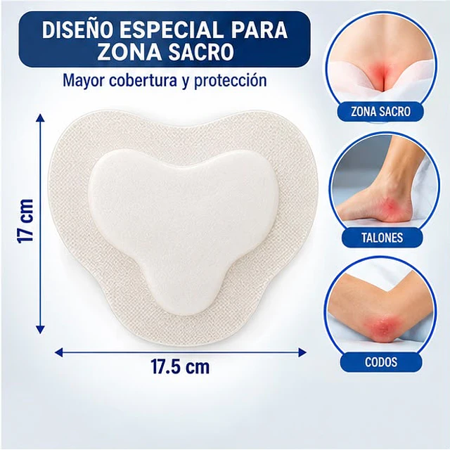 Aposito Espuma De Silicona Sacro 17,5 X 17,5cm X Unidad