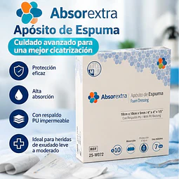 Apósito Espuma Con Respaldo PU 10 X 10 X 5mm X Unidad