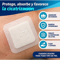 Apósito Espuma Con Respaldo PU 10 X 10 X 5mm X Unidad