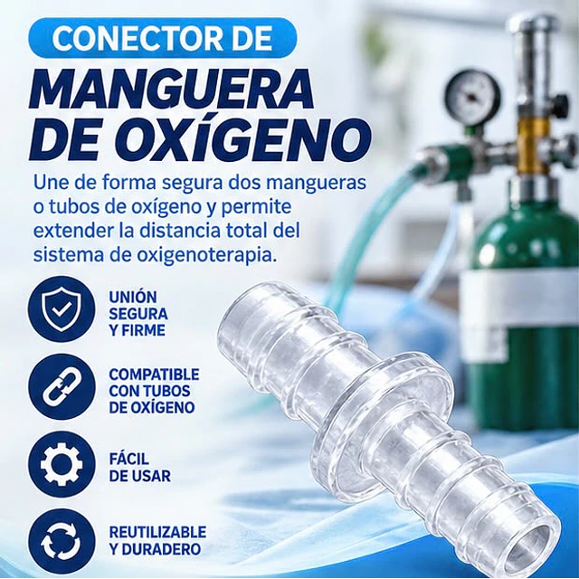 Conector Para Alargador De Oxigeno Universal 1 Unidad