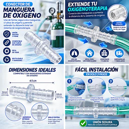 Conector Para Alargador De Oxigeno Universal 1 Unidad