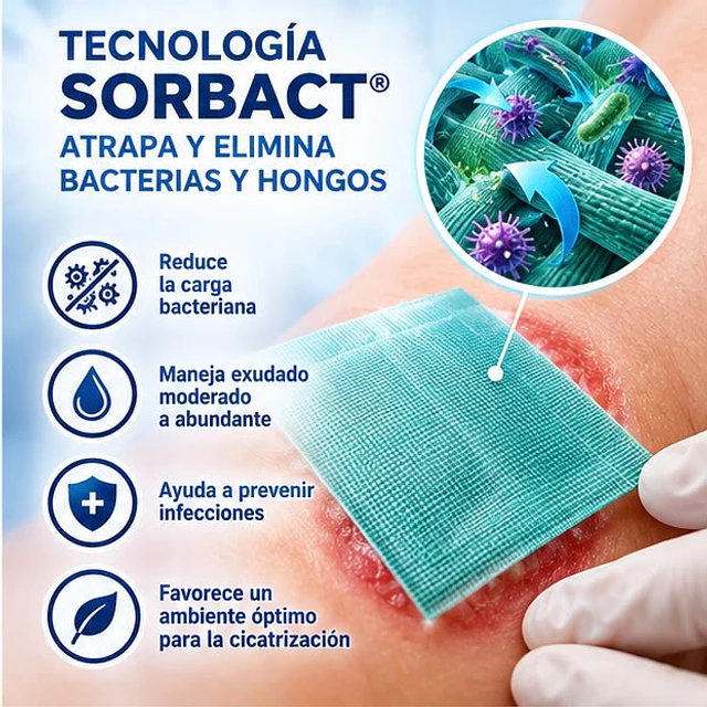 Cutimed Sorbact Pad 10X10cm - 1 Unidad