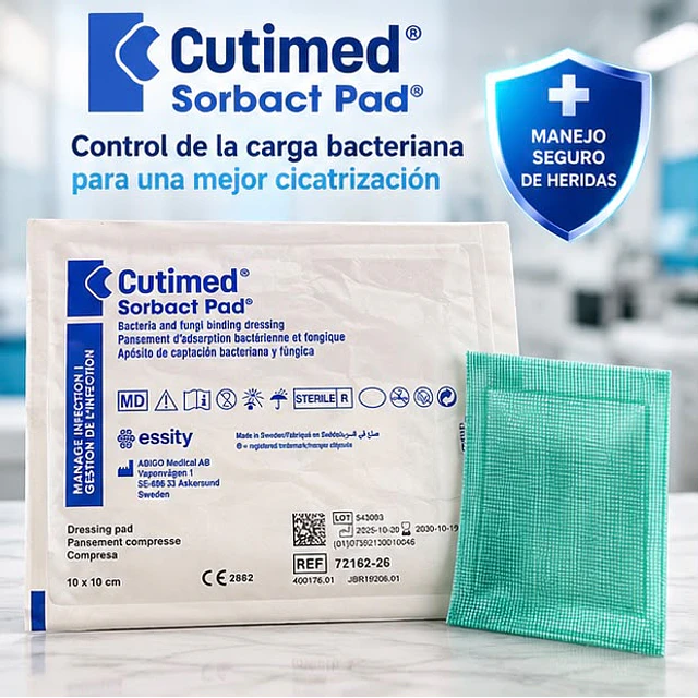 Cutimed Sorbact Pad 10X10cm - 1 Unidad