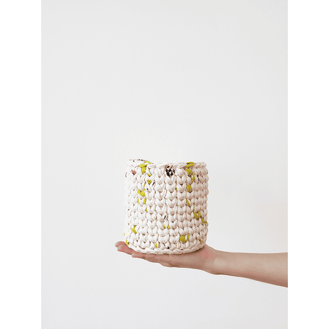 Vaso de crochet "Lemon-Lime" (S)